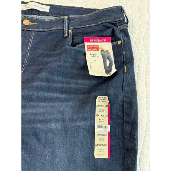 Levi Strauss Pants - Levi’s Women's Signature Mid Rise BootCut Simply Stretch Jeans SZ 22M NEW Wester